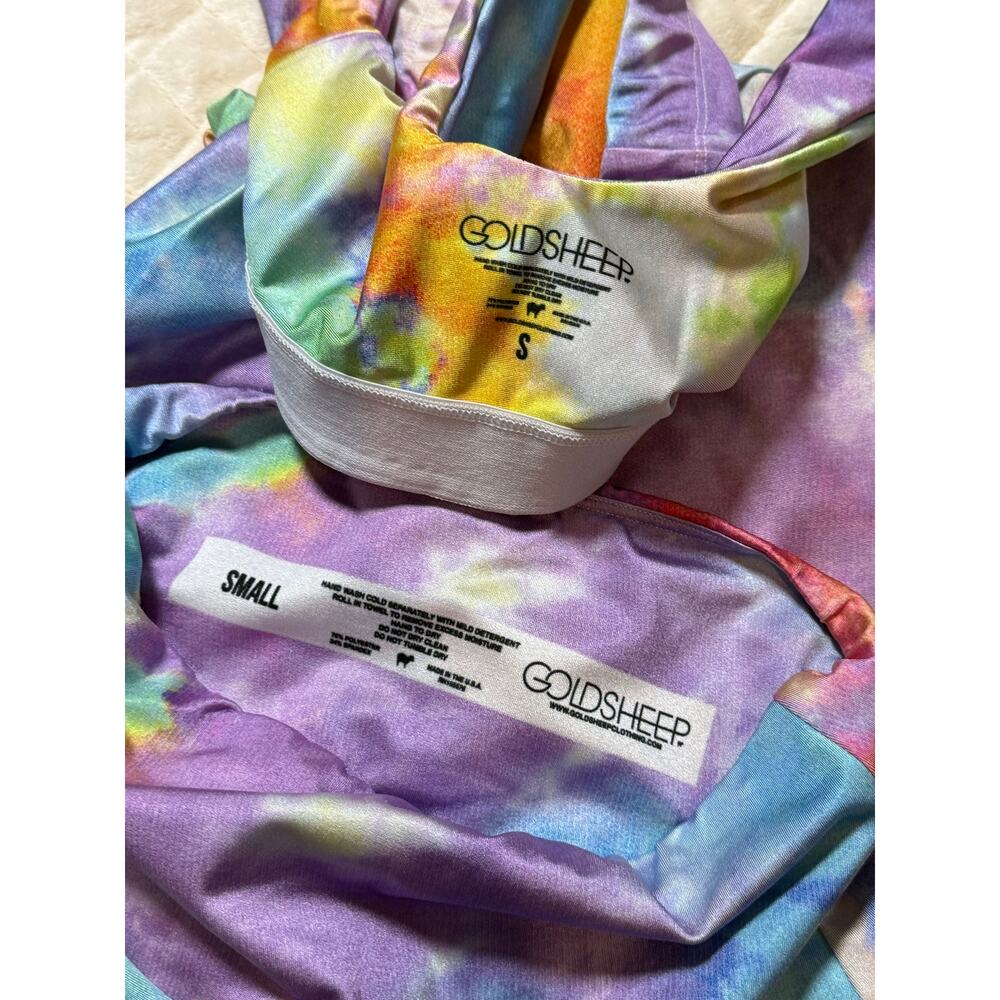 Goldsheep Set Leggings Sports Bra Women's Small Multicolor - Picture 4 of 5